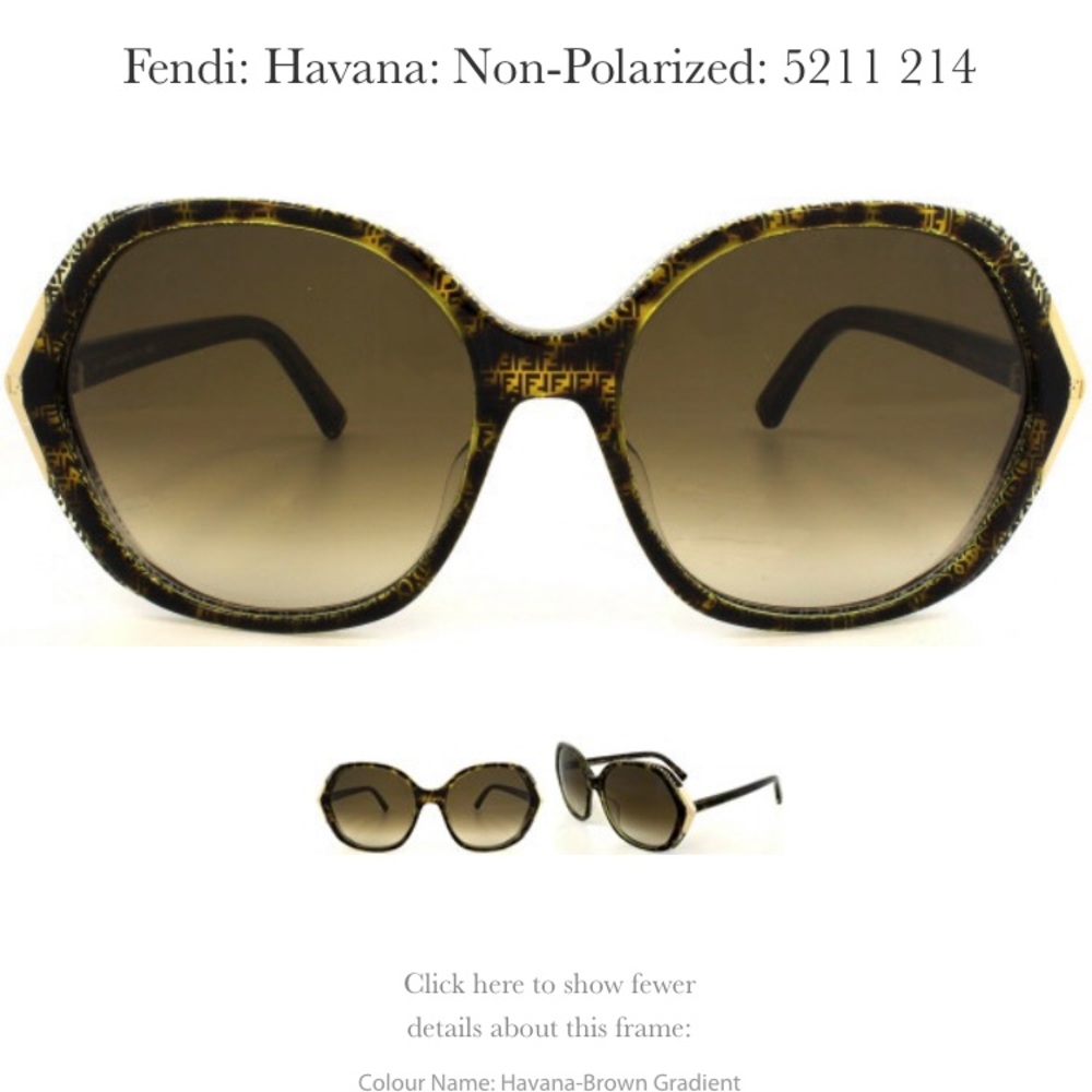FENDI sunglasses  with fendi F’s all over